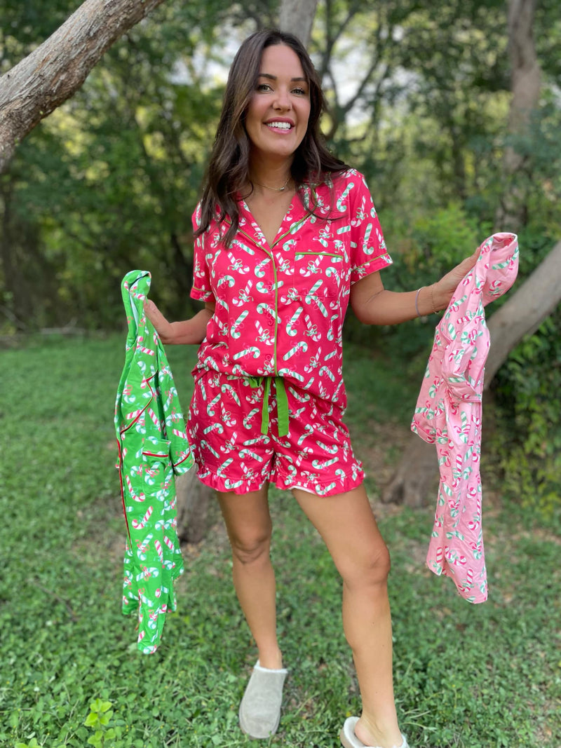 PREORDER: Christmas Candy Pajama Set in Three Colors