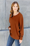 Double Take Full Size Round Neck Long Sleeve T-Shirt