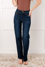 Alaina High Rise Classic Straight Jeans