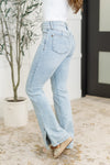 Alexis High Rise Control Top Slit Hem Slim Bootcut Jeans