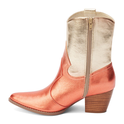 Bambi Western Boot in Gold Ombre