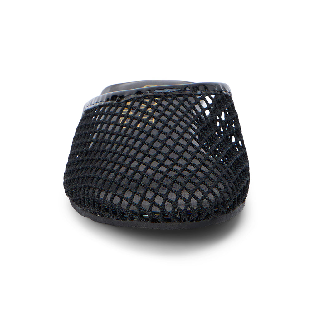 Brooklyn Flat Mule in Black