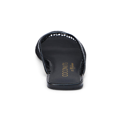 Brooklyn Flat Mule in Black
