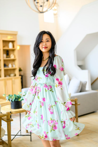 Delightfully Yours Floral Dress