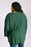 Good Things Are Coming V-Neck Top in Green