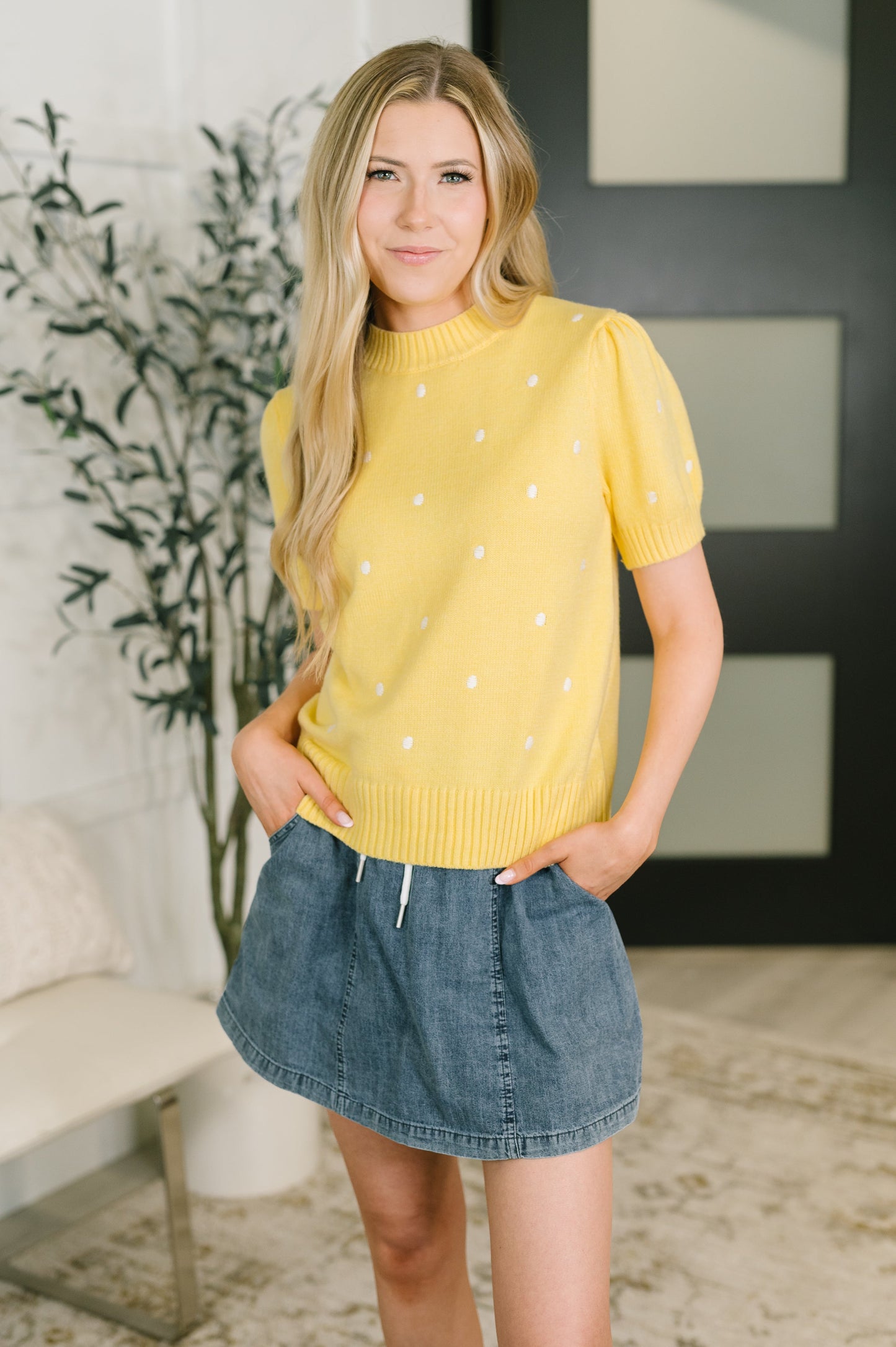 Just One More Look Sweater Knit Top
