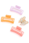 Large Jelly Claw Clip Set of 4