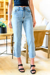 Maddox Mid Rise Straight Crop Jeans- size 9