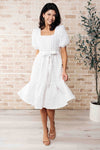 On Cloud Nine Bubble Midi Dress