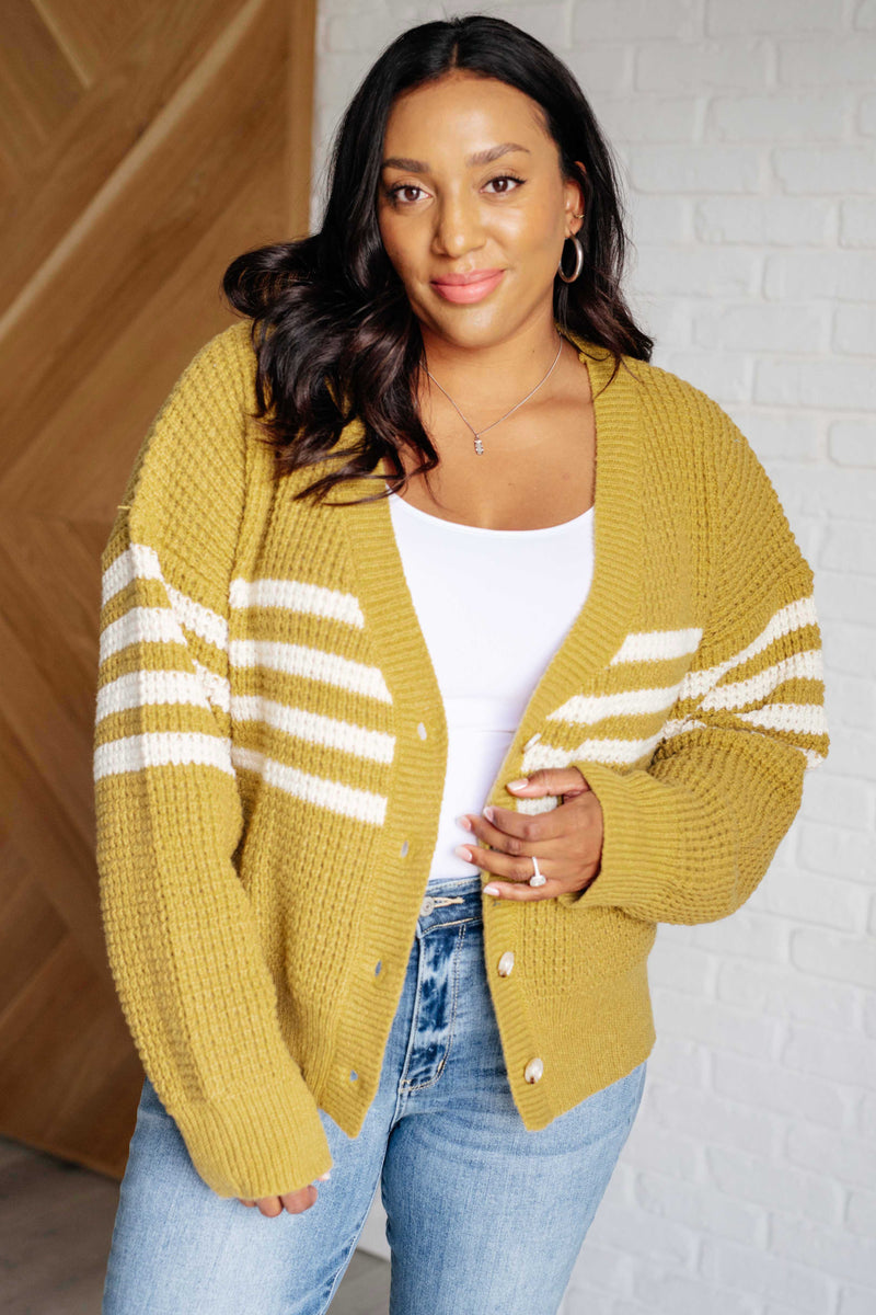 On Top of the World Striped Cardigan