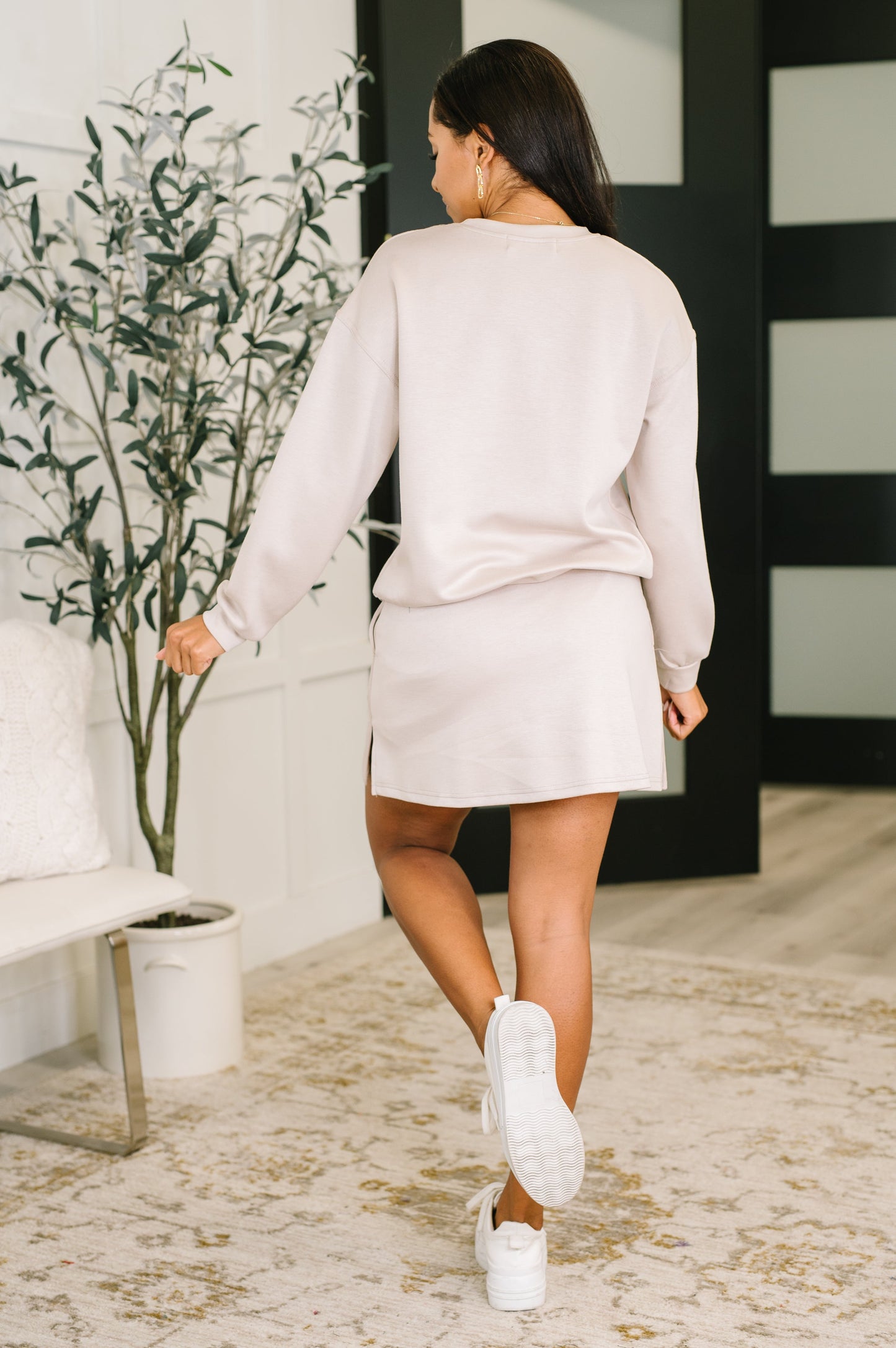 Overslept Knit Top and Skort Set