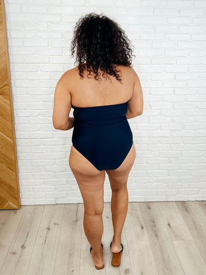 Palma Mesh Detail Halter Swimsuit