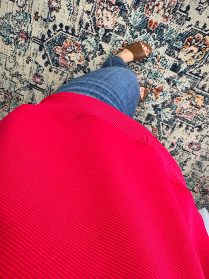 Sense of Clarity Boxy Top in Ruby