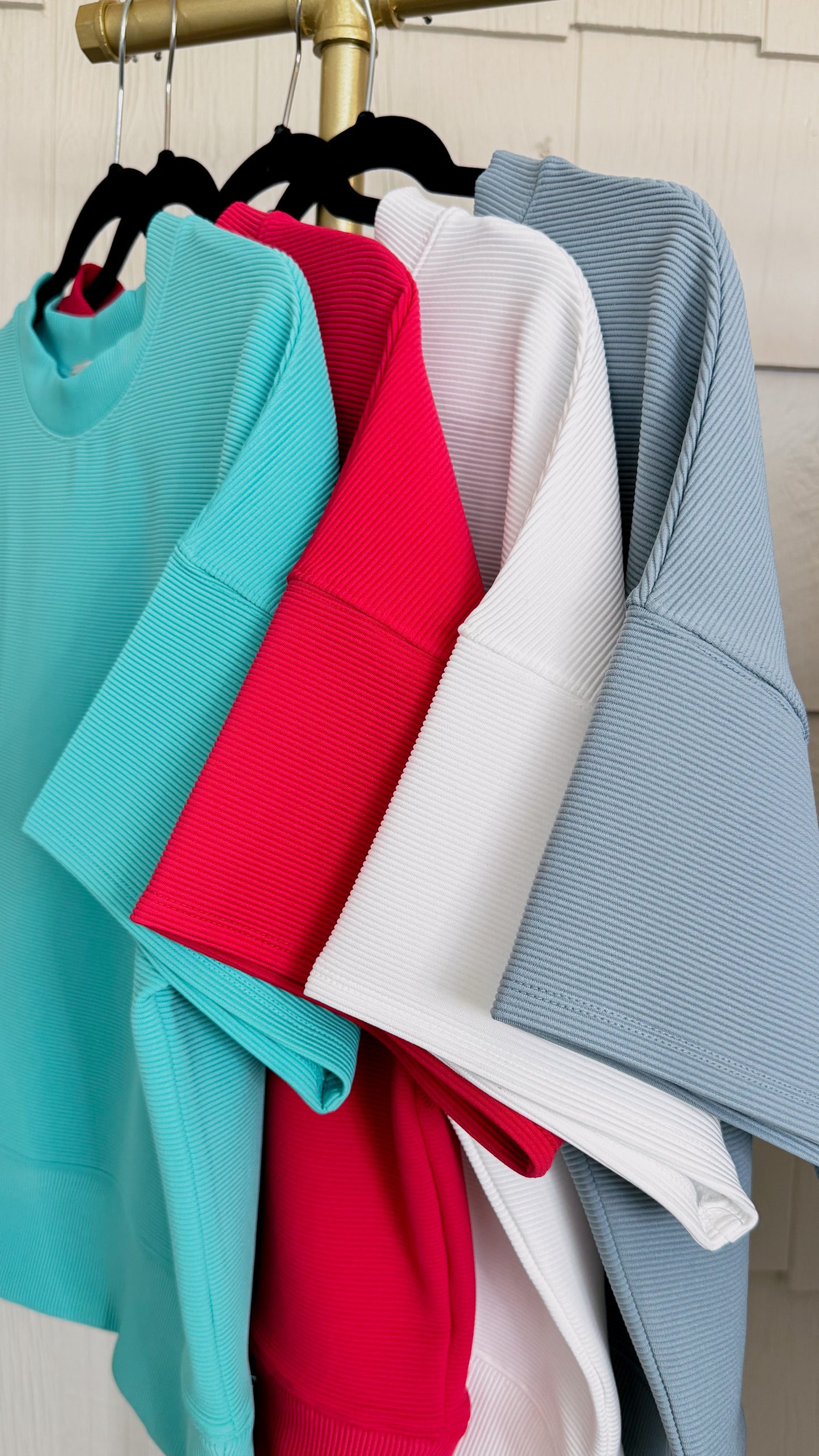 Sense of Clarity Boxy Top in Blue Grey