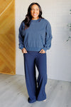 Shavasana Everyday Wide Leg Jumpsuit in Navy