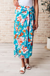 Take Me Outside Wrap Around Skirt in Blue