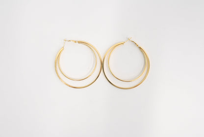 Two's a Party Double Hoop Earrings