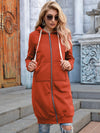 Ivy Lane Zip-Up Longline Hoodie with Pockets