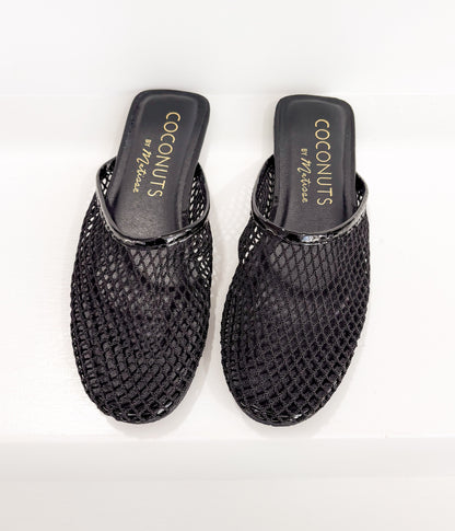 Brooklyn Flat Mule in Black