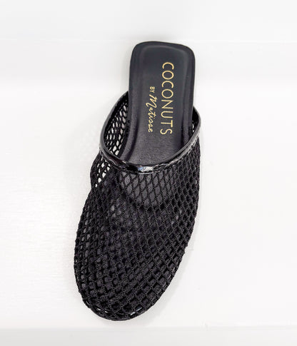 Brooklyn Flat Mule in Black