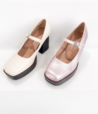 Matilda Platform Heel In Metallic Rose
