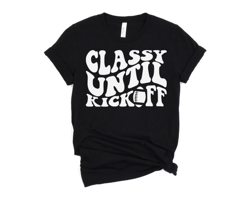 PREORDER: Classy Until Kickoff Graphic Tee in 10 Colors