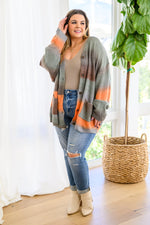 Changing Leaves Long Sleeve Button Up Cardigan- small