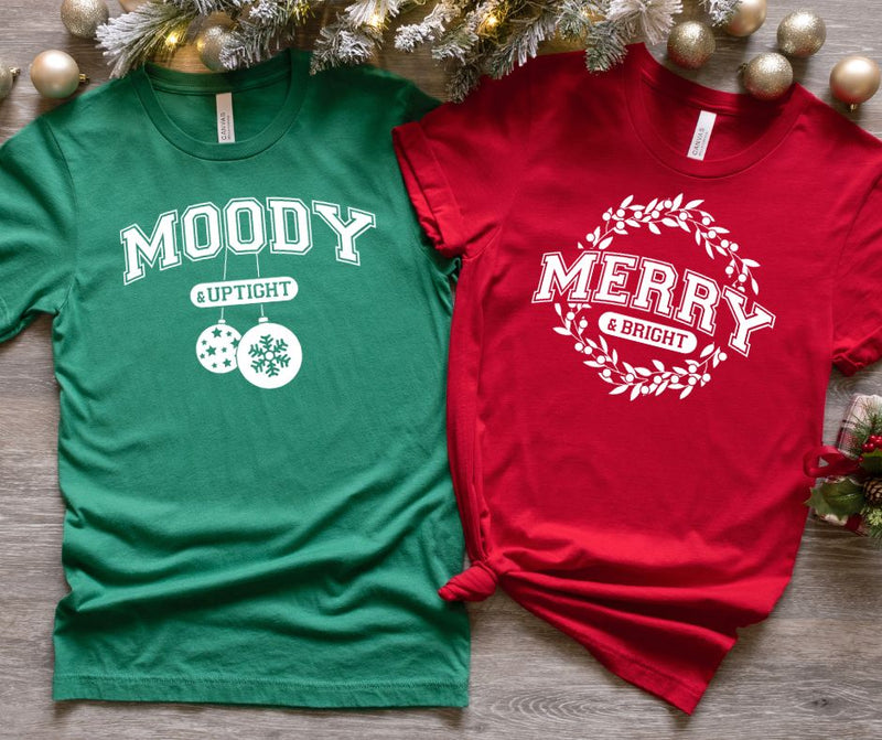 PREORDER: Matching Merry and Moody Graphic Tee