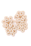 Falling Petals Earrings in Ivory