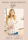 Sing Softly Lace Trim Floral Blouse- Large