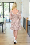 Move With Grace Floral Square Neck Mini Dress