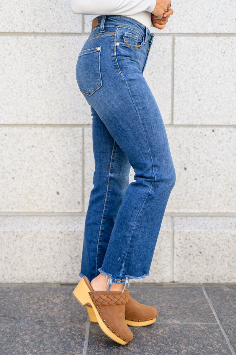 Sharpay Bootcut Stepped Hem Jeans- Size 9