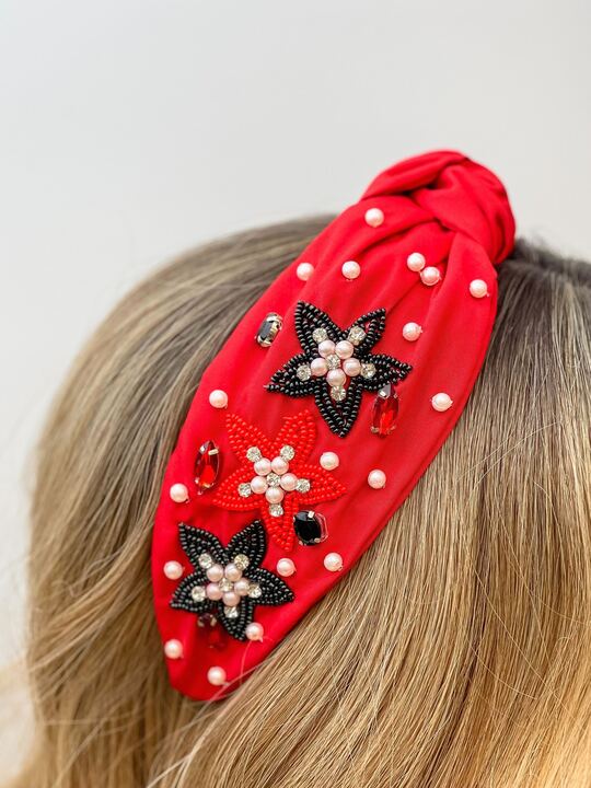 PREORDER: Game Day Star Embellished Headbands In Two Colors