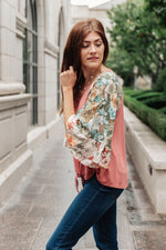 Wear Your Floral On Your Sleeves Top